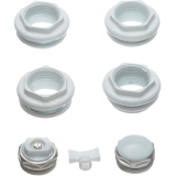 Универсальный монтажный комплект для подключения радиатора 3/4&quot; RAL 9016 — 