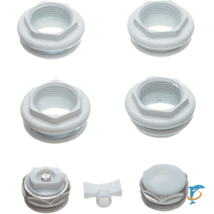 Универсальный монтажный комплект для подключения радиатора 3/4" RAL 9016  (SKU-0111-000134)