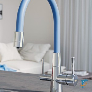 Смеситель Lemark Comfort LM3075C-SkyBlue для кухни  с подключением к фильтру с питьевой водой  (LM3075C-SkyBlue)