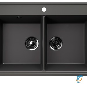 Мойка ULGRAN Quartz Ruma 780 Асфальт  (Ruma 780-09)