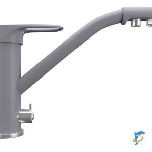 Смеситель для кухонной мойки Ulgran Quartz UQ-010 бетон  (UQ-010-05)