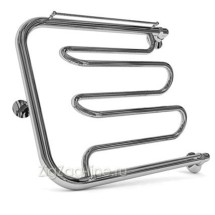 Полотенцесушитель водяной DW [1&quot;] 500/800 с полочками+крепёж — Рабочее давление 3-25 атм.; Температура теплоносителя 115°C max ; Сталь AISI304; Сварка TIG по стандарту EN 10217-7 на всю толщину металла; Гарантия:	36 месяцев;