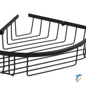 Полка угловая одноэтажная Fixsen Hotel чёрная FX-31051-1A  (FX-31051-1A)