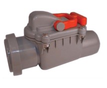 Обратный клапан канализационный Ф50 — Клапан может использоваться в роли канализационной ревизии.