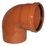 Отвод канализационный Ф200-90* (Политек) наружный — Отвод канализационный Ф200-90* (Политек) наружный