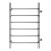 Полотенцесушитель водяной AZARIO MODENA 500/800 6 секций, боковое подключение, 1
