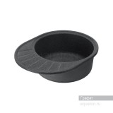 Мойка для кухни из литого мрамора Aquaton Чезана круглая с крылом графит 1A711232CS210 — 