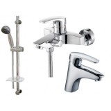 Комплект для ванной (68011+68022+стойка R-1100) Хром Kaiser Guss 6800К — 