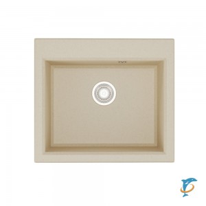 Мойка для кухни из литого мрамора Aquaton Линеа 58 латте 1A733032LW260  (1A733032LW260)