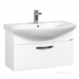 Тумба с раковиной Aquaton Ария 80 подвесная , белая — 