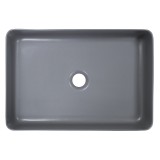 Раковина-чаша Creo Ceramique 500х350х120 накладная, прямоугольная, керамика, серый матовый (PU3500SG) &mdash; 