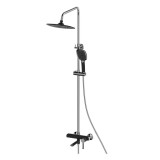 Душевая система HAIBA HB24805-7 тропический душ, латунь, черный/хром &mdash; 
