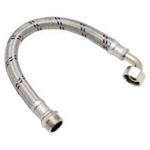 Stout Гибкая подводка для воды  НР 1 х ВР 1  угловая,  длина 600 мм — 