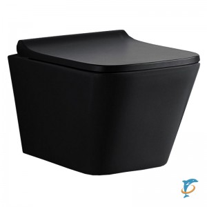 Унитаз подвесной Azario Teramo безободковый, чёрный матовый AZ-052E-R-MB  (AZ-052E-R-MB)