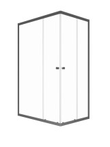 Душевая Тритон Ширма Вента-Графит 120х90 &mdash; 