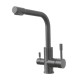 Смеситель Lemark Expert LM5061GMN для кухни с подключением к фильтру с питьевой водой, графит с нано покрытием  (LM5061GMN)