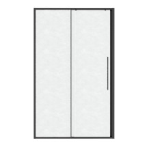 Дверь в нишу Niagara Nova NG-34-L13CHGR (130х195) раздвижная (левая) графит, стекло шиншилла &mdash; 