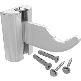 Комплект настенных регулируемых кронштейнов для радиаторов (2 шт.) RAL 9016 — 