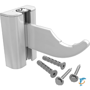 Комплект настенных регулируемых кронштейнов для радиаторов (2 шт.) RAL 9016  (SKU-0320-000080)