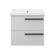 Тумба для комплекта Misty Ненси 60 подвесная серая — 