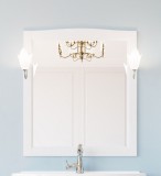 Зеркало ValenHouse Эллина 80 белое, фурнитура хром — 