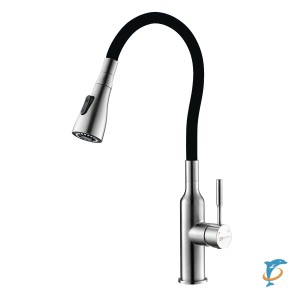 Смеситель Lemark Expert LM5082S-Black для кухни с гибким изливом  (LM5082S-Black)