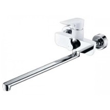 Смеситель для ванны со встроенным переключателем Хром/Белый Kaiser Atrio 60055 — 