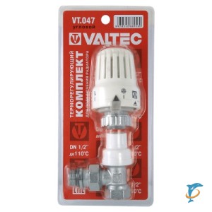Комплект угловой с терморегулятором VALTEC VT.047 1/2  (VT.047.N.04)