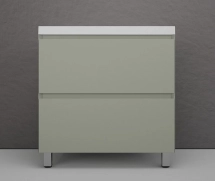 Тумба для комплекта напольная Style Line Манхэттен 80 2 ящика PLUS, олива — Тумба для комплекта Style Line Крокус 75 INF76SLWB01