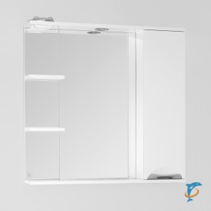 Мебель для ванной Style Line "Жасмин 82" (2 ящ.) с корзиной 80 (раковина Коралл 82, правая)  (ЛС-00000527 + 1.WH11.0.228 + ЛС-00000044)