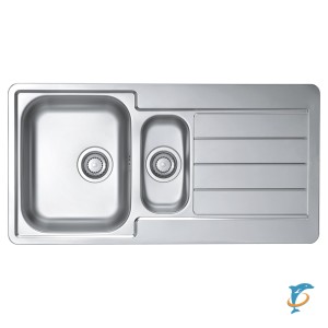 Мойка кухонная Alveus Line 10 NAT 980х500х160 нержавеющая сталь, с сифоном  (1064281)