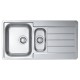 Мойка кухонная Alveus Line 10 NAT 980х500х160 нержавеющая сталь, с сифоном  (1064281)