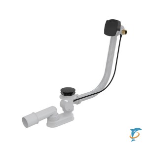 Слив-перелив AlcaPlast A564BLACK чёрный матовый  (A564BLACK)