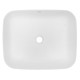 Раковина-чаша Creo Ceramique 500х400х140 накладная, прямоугольная, керамика, белый матовый (PU4200MRMWH)  (PU4200MRMWH)