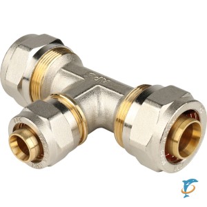 Stout Тройник переходной 26х20х26 для металлопластиковых труб винтовой (SFS-0010-262026)