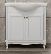 Тумба для комплекта ValenHouse Эллина 80/2 белая, фурнитура бронза — 