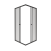 Душевая ширма Тритон Вента БВ 90х90