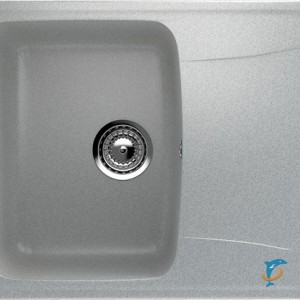 Односекционная реверсивная мойка ULGRAN U-201 серый  (U-201-310)