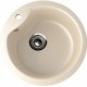 Круглая мойка с отверстием под смеситель ULGRAN U-102n бежевый  (U-102-328)