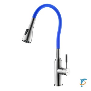 Смеситель Lemark Expert LM5082S-Blue для кухни с гибким изливом  (LM5082S-Blue)