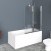 Шторка на ванну BelBagno UNO-V-11-90/150-C-Cr