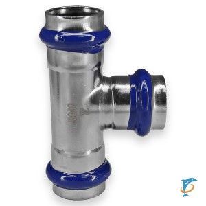 Тройник для нержавеющей трубы Millennium 35х28х35  (TPPN352835)