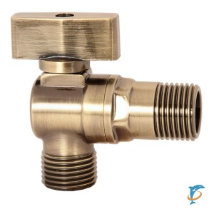 Кран угловой KAISER 1/2"х3/4" бронза  (267)