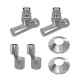 Комплект подключения Lemark LM03412R с круглыми вентилями  (LM03412R)