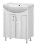 Тумба для комплекта Misty Изео 65 напольная, белая — 