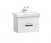 Мебель для ванной Misty Жасмин 65 R с 2-мя ящиками и правым зеркалом белая эмаль