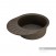 Мойка для кухни из литого мрамора Aquaton Чезана круглая с крылом кофе 1A711232CS280