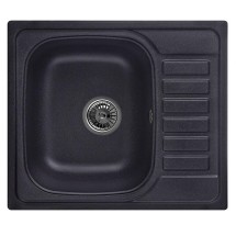 Мойка для кухни Granula 5801, ЧЁРНЫЙ, гранит — 
