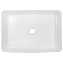 Раковина-чаша Creo Ceramique 500х350х120 накладная, прямоугольная, керамика, белый матовый (PU3500MRMWH) — 