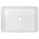 Раковина-чаша Creo Ceramique 500х350х120 накладная, прямоугольная, керамика, белый матовый (PU3500MRMWH)  (PU3500MRMWH)